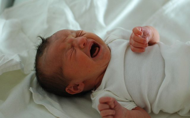 Crying newborn