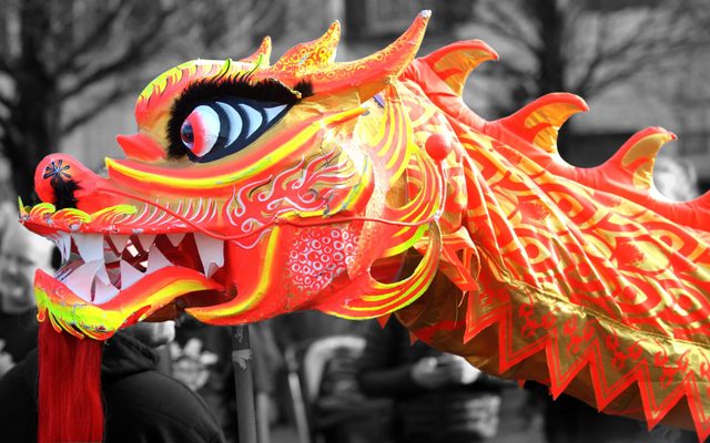 View of a Chinese dragon