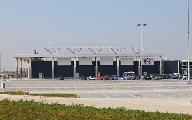 Hangar, Building, Car