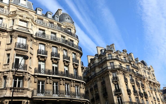 Buildings in Rue de Sèvres, Paris